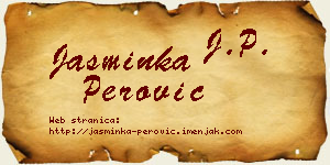 Jasminka Perović vizit kartica